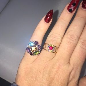 14K Gold & Precious Gem Ring (Pictured Right)